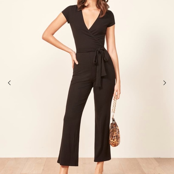 Reformation Other - 🌟new Reformation Rossi black jumpsuit size small